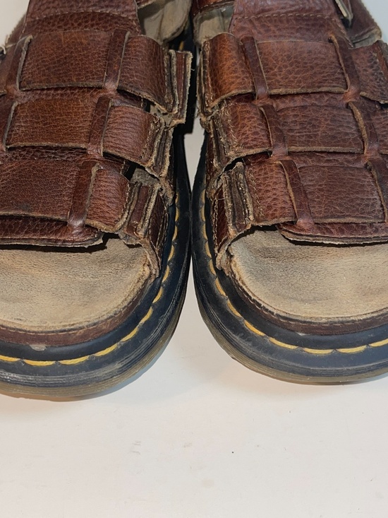 Dr. Martens Brown Leather Fisherman Heavy Air Cushion Sandals 8092 Men’s Sz 11